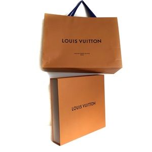 Authentic Louis Vuitton Gift Magnet Box And Shopping Bag
